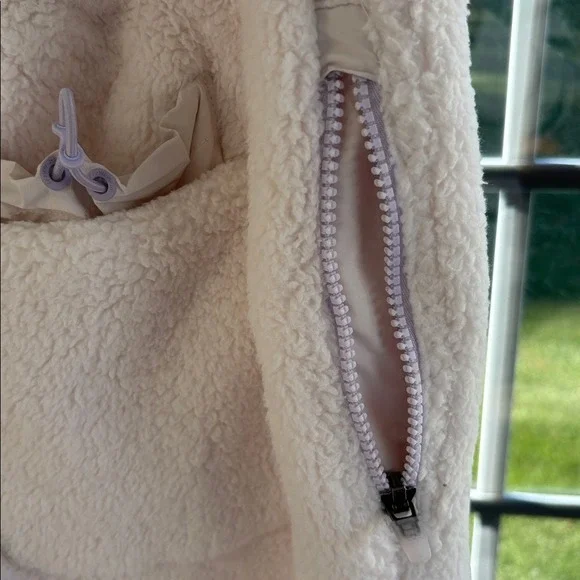 Free People FP Movement Sundown Fleece Pants white medium ski cozy lounge new - Picture 12 of 16